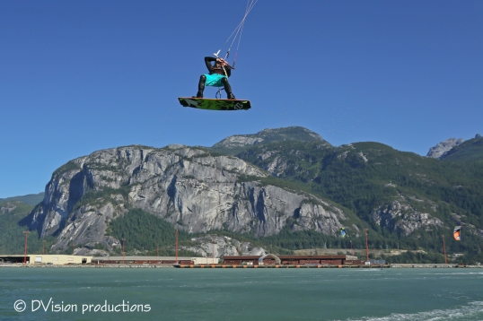 Kite boarding in Squamish BC