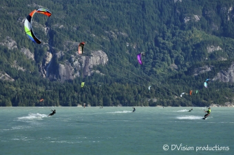 Kite boarding in Squamish BC